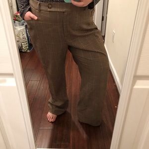 Plus Size Burberry Pattern Wide Leg Pant - Size 18